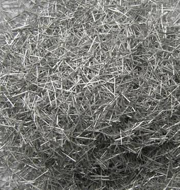 A pile of melt extract stainless steel fiber