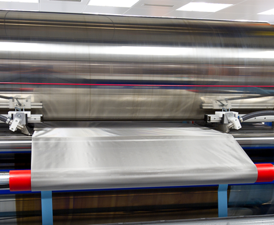 Stainless steel mesh calendering